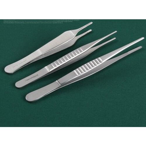 Non-damaging tissue forceps straight concave and convex teeth 14 cm 16 cm Otolaryngeal cartilage forceps