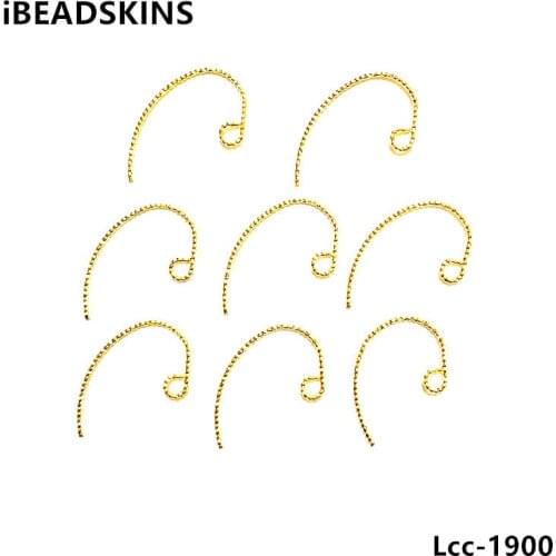 New arrival! 200pcs/lot 20x14mm gold color copper Earring hooks Kidney Earring Ear Wires Findings DIY Jewelry Making