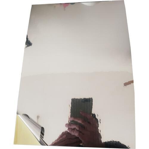 NEW special layer 50 micron thickness A4 blank GLOSSY SHINY SILVER sticker label paper for home office INKJET PRINTER