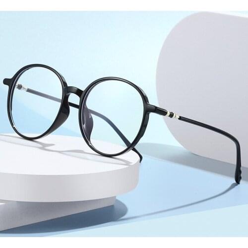 Blue Light Blocking Optical Glasses Frame for Men and Women Prescription Eyewear Full Rim Oval Plastic Spectacles Frame