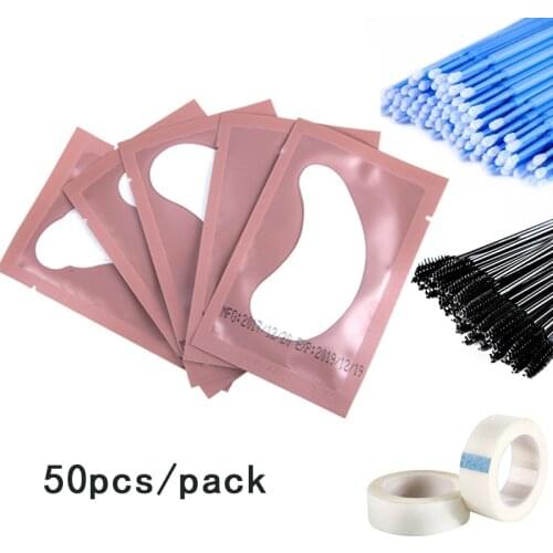 Patches for Eyelash Extension Under Eye Pads Paper Patches Pink Lint free Stickers for False Eyelashes supplies makeup tools kit