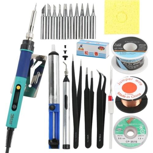 CXG 936d EU Digital LCD Adjustable Electric Soldering Iron Soldering Station Kit Set Welding Repair Kit SET Tweezers/Solder Tip