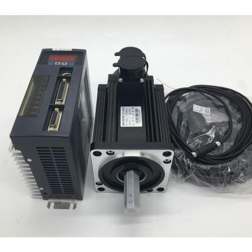 1.5KW 6NM AC Servo Motor Drive NEMA52 130mm Flange1500W 220V 2500R/Min CNC Constant Torque MODbus RS485 RS232 W/2Year Warranty
