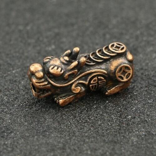 Pure Copper Qilin DIY Bracelet Accessories Decoration Creative Jewelry Festival Gift Lucky Pendant