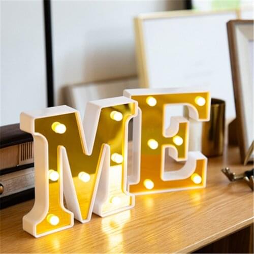 Romantic Valentines proposal 3D LOVE LED Letter Sign Night Light Marquee Table Lamp lanterns nightlights For Christmas Wedding