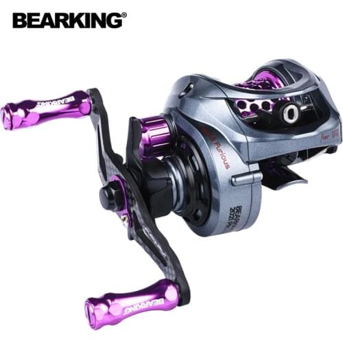 BEARKING 140g 6.6:1 Carbon Fishing Reel Carp Baitcast Casting Carbon Body Fishing Reels 4.5kg High-precision Machining Pesca