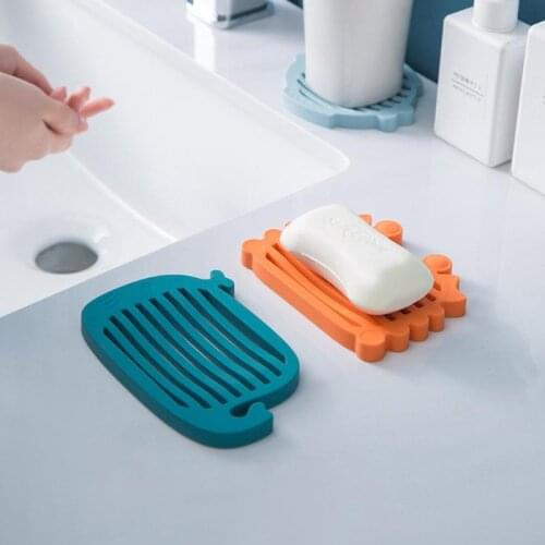 Self Draining Soap Dishes Premium Silicone Soap Holder Soap Saver For Shower Bathroom Kitchen Bath Tub Razor Sponges Soap Holder