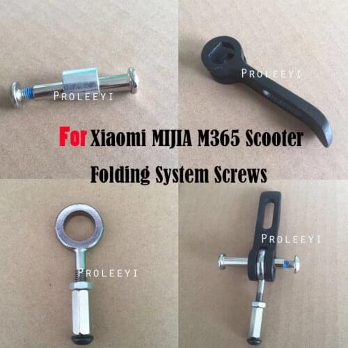 Hinge Bolt Repair Hardened Steel Lock Fixed Bolt Screw Folding Hook for Xiaomi MIJIA M365 Scooter Parts M365 Folding Pothook Set