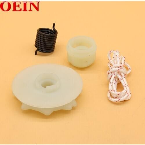 Recoil Spring Starter Pulley Hub Rope Kit For HUSQVARNA 137 142 235e Garden Chainsaw Parts