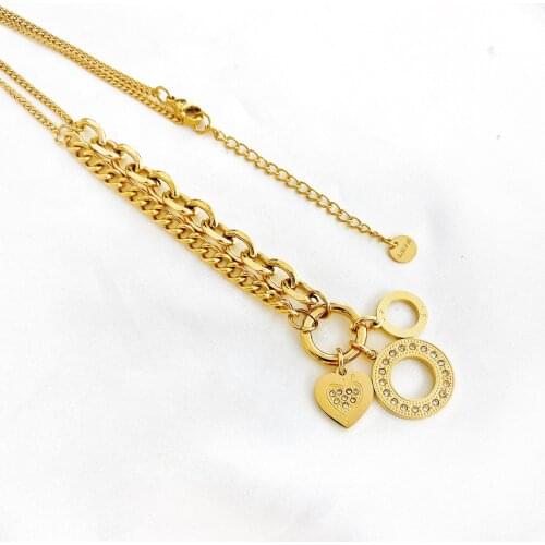 StainlessSteel jewelry Snake Chain Necklace Fit Pendants Beads Charms DIY Jewelry Necklace Accessories For Women Lady Party Gift