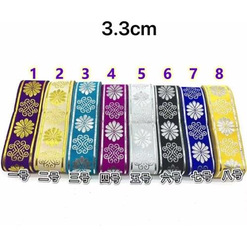 3.3cm ethnic style folk style nation style jacquard ribbon,jacquard webbing,garment ribbon,shoes ribbon,bag ribbon,QC0701D