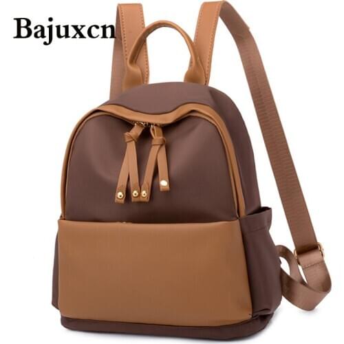 Splicing backpack women large capacity student backpack school bag for teenage girls light shoulder bags for travel backpacks