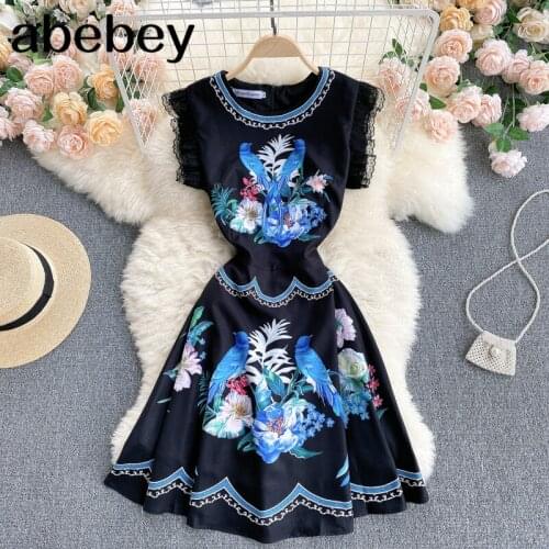 Women French Lace Dress Elegant Sleeveless O Neck A-line Dresses Spring Fashion Casual Streetwear Midi Dress