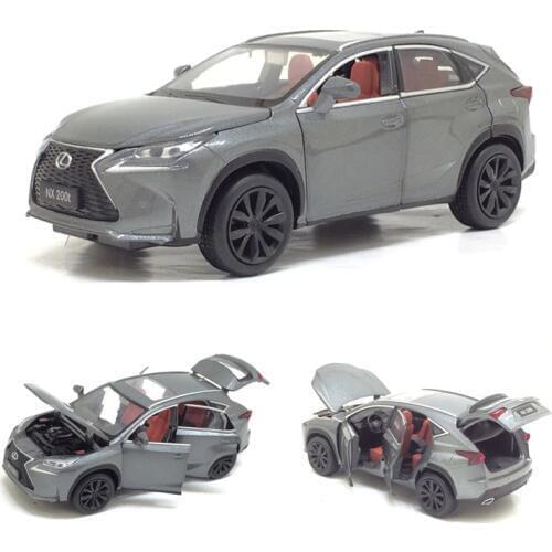 1:32 Scale Alloy Diecast Metal Luxury SUV Car Model For Lexus NX 200t With Sound Light Pull Back Car Model Toys Collection Gifts