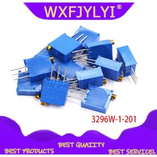 10pcs 3296W-1-201LF 3296W 200 ohm 201 3296W-1-201 3296W-201 W201 Trimpot Trimmer Potentiometer
