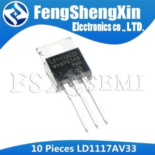 10pcs/lot LD1117V33 TO-220 LD1117 3.3 LD1117AV33