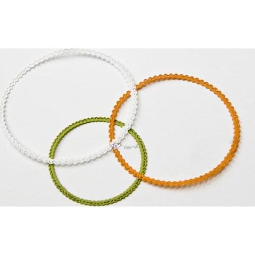 11Pcs Lace round circle frame metal Cutting Dies Stencils DIY Scrapbooking Paper/photo Cards Embossing Dies