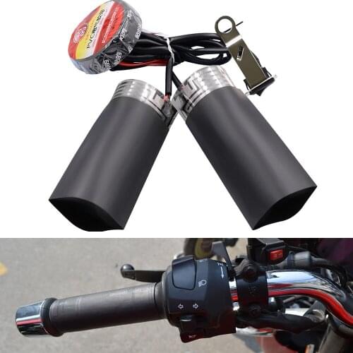 12V 2Pcs/set Heated Grip Pads With Heat Resistant Tape Motorcycle Electric Heating Handle Kit