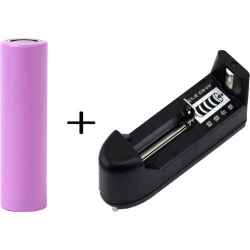 1x 18650 3.7V 2600mAh Battery Batteries Lithium Li Ion Rechargeable Flashlight+18650 16340 14500 US Plug Universal Charger