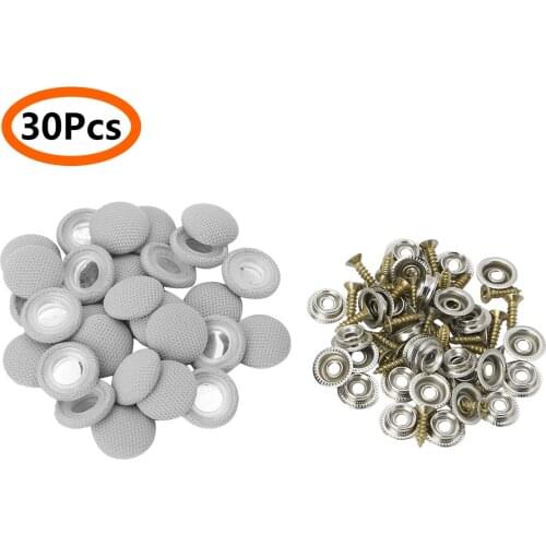 30Pcs Buckles Universal Car Interior Ceiling Cloth Fixing Screw Cap Roof Snap Rivets Retainer Automotive Headliner Repair Button