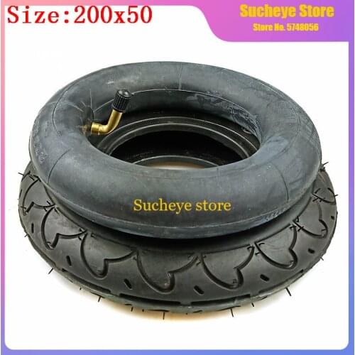 8 Inch 200*50 8x2 Inner Tube Outer Tyre for Gas Electric Scooter Pocket Bike Razor 200x50 Real Stunt Scooter Unicycle Wheel Tire