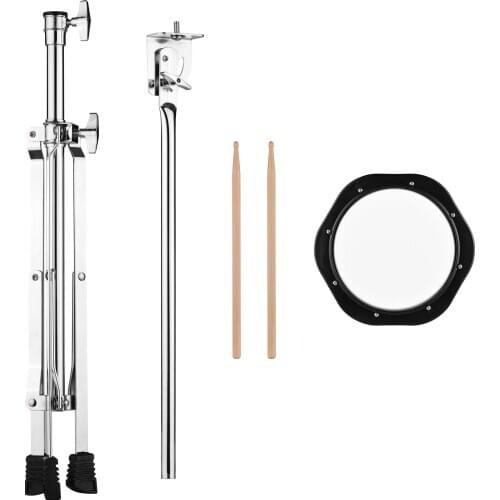 8 Inch Drum Set 8mm Screw Connector 79-120cm Adjustable Height for Drum Practice Training Drum Pad Maple Drumsticks Drum Stand