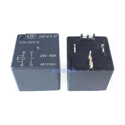 24V car relay HFV7-P 024-HST-D HFV7P024HSTD 24VDC 24V DC24V 4pin