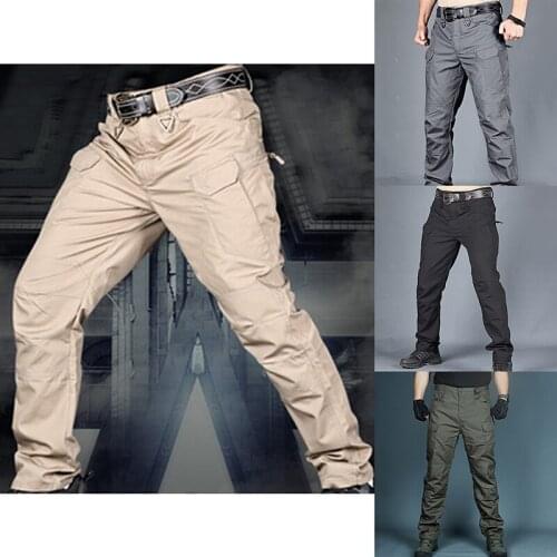 Tactical Cargo Pants Men Military Waterproof SWAT Combat Trousers Male Multiple Pocket Breathable Army Pant Mens Work Joggers