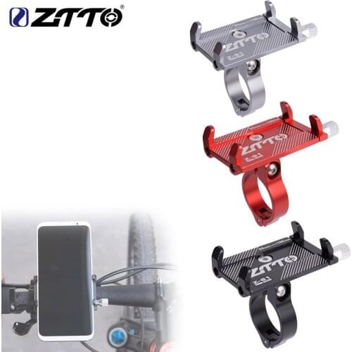 ZTTO MTB Road Bike Phone Holder Aluminum Universal Adjustable Bike Smartphone Holder Bike Handlebar Mount for movil MTB Bike