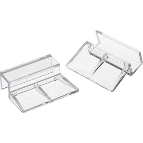 New 4Pcs/lot Fish Aquatic Pet Parts Aquarium Fish Tank Acrylic Clips Glass Cover Support Holders 6/8/10/12mm 2021