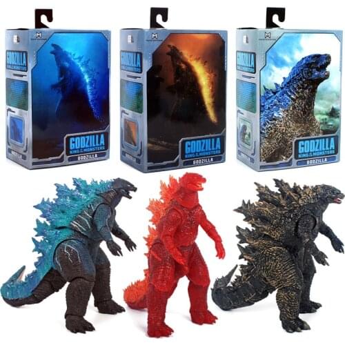 Godzilla Vs Kong 18cm PVC Action Figure Toys SHM Movable Model Nuclear Energy Jet
