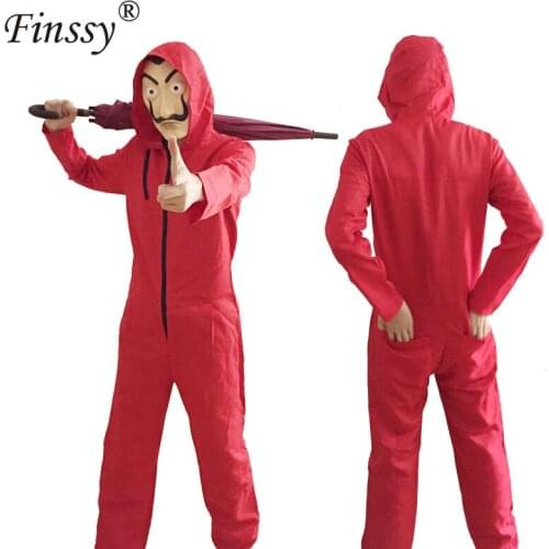 Money Heist The House of Paper La Casa De Papel Cosplay Costume for Men Women Salvador Dali Costume Halloween Carnival Costume