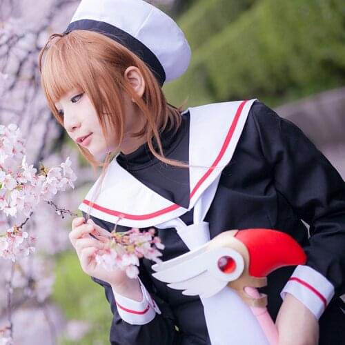 Anime Cardcaptor Sakura Cosplay Costume Adult Costumes Student Uniform Outfits Girls Sailor Suit Halloween Costumes for Women