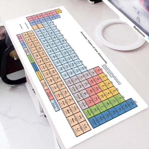 Mause Pads Computer Mouse Gaming Keyboard Desk Gamer Carpet On The Table Mats Large Mat Xxl Great Periodic Table Of The Elements