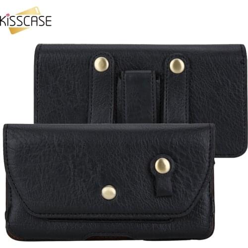 4.7-6.4" Leather Waist Pack Phone Bag for iPhone 12 11 SE 2020 Samsung A51 A71 Waist Holster Belt Phone Pouch For Redmi 8A 8 9A