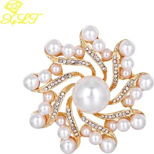 Luckyiasv Gold Brooches For Clothes