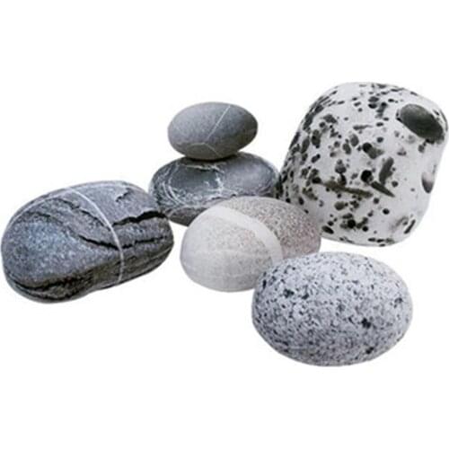 6PCS Mini Pebble Stone Pillow Childrens Room Simulation Stone Pillow Texture Cobble Small Stone Pillow Baby Plush Pillow Gifts
