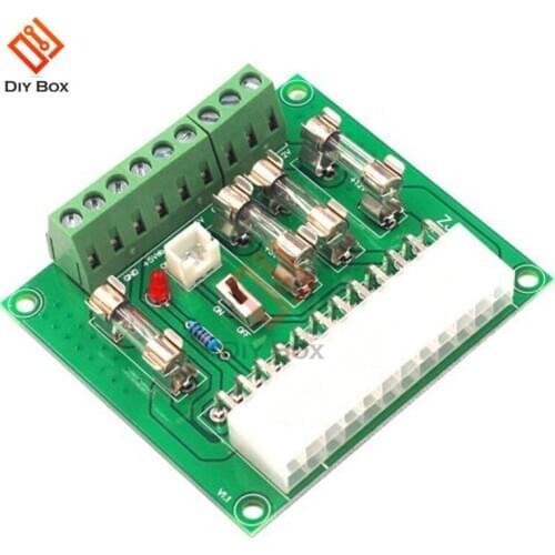 Desktop ATX power adapter board computer ATX power Supply Breakout Transfer Board Outlet Wiring Adapter Extension Module For DIY
