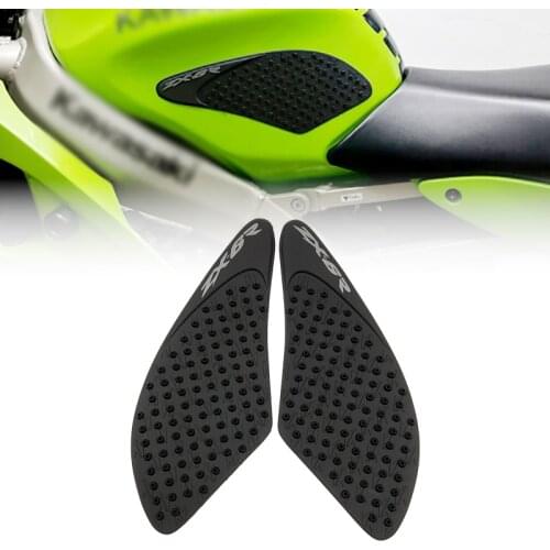 For Kawasaki ZX-6R ZX6R ZX 6R 2007 2008 Motorcycle Black Anti slip Fuel Tank Pads Side Gas Knee Grip Traction Pad