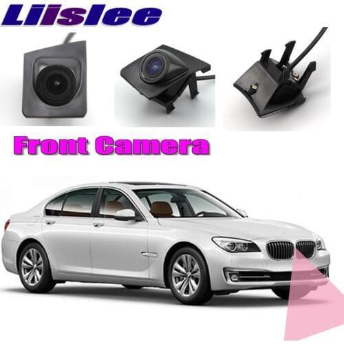 LiisLee Car Front Camera Front Grille For BMW 7 Series F01 / F02 / F03 / F04 2008-2015 DIY Manually Control Channel Front Camera