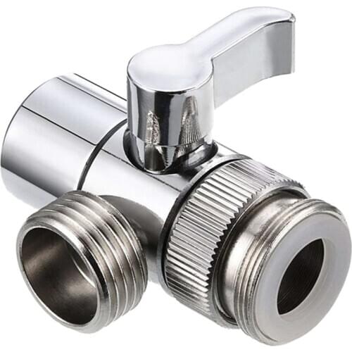 Practical Faucet Valve Diverter Sink Valve Water Tap Faucet Splitter Adapter Home Bathroom Kitchen Diverter
