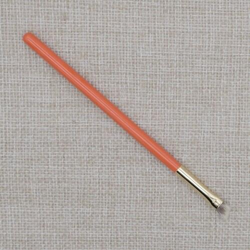 K248 Professional Handmade Makeup Brushes Natural Badger Hair Angled Eyebrow Brush Orange Handle Cosmetic Tools Make Up Brush