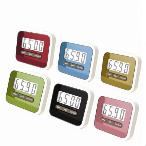 Christmas Gift Digital Kitchen Count Down/ Up LCD display Timer /clock Alarm with magnet stand clip LX6651