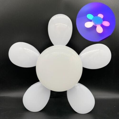 Led Bulb E26/E27 40W Led Lamp Ceiling Fan Lampada Led Light Foldable Fan Blade For Home Garage Lighting Cocina Warm/White/color