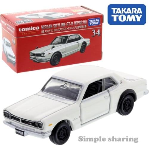 Takara Tomy Tomica Premium 34 Launch Commemoration Specification Nissan Skyline Gt-R Kpgc10 1/61 Car Toys Motor Diecast Model