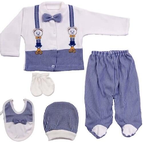 Webombinoo Luxury Combed Papyonlu 5'li The Zibin Set newborn