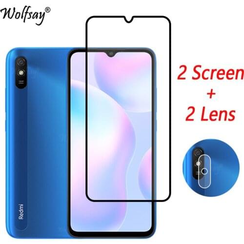 Full Cover Tempered Glass For Xiaomi Redmi 9AT Screen Protector For Redmi 9AT Camera Glass For Redmi 9AT 9 AT Glass 6.53 inch