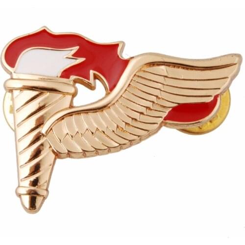 US ARMY AIRBORNE SPECIAL FORCES PATHFINDER METAL WINGS PARACHUTIST BADGE