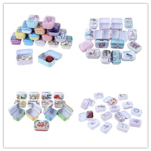 1PCS Portable Pill Box Case Mini Moisture-proof Metal Packing Tin Jar Boxes Medicine Case Cans Coin Headphones Travel Pill Box