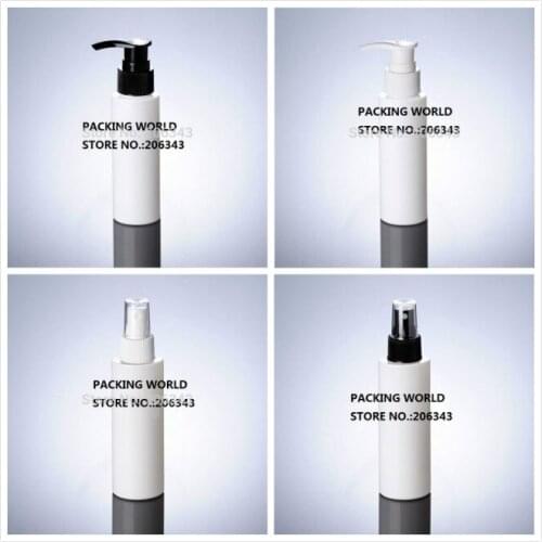 100ml WHITE PET BOTTLE serum/lotion/shampoo/emulsion/foundation/mist sprayer/toner/toilet water cosmetic packing plastic bottle